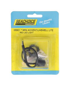 SEACHOICE MINI LIVEWELL LIGHTS SS RED SC