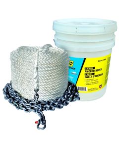 SEACHOICE 1/2 X150' ROPE W 1/4 X10'CHAIN