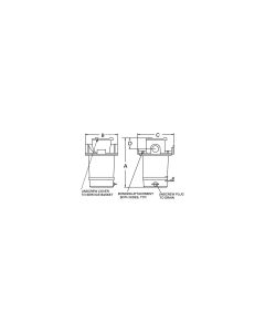 GROCO STRAINER 3IN PLASTIC BASKET ARG-30