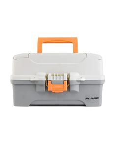PLANO 2 TRAY TACKLE BOX LIGHT GREY/DARK