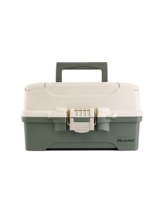 PLANO 2 TRAY TACKLE BOX GREEN/TAN