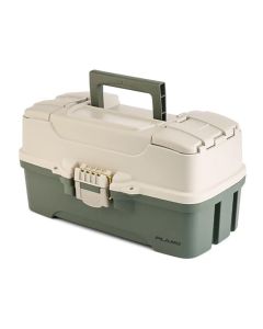PLANO 3 TRAY TACKLE BOX GREEN/TAN