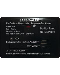 Mti Industries Alarm-12V Surf Mnt Lp-Co Black Mti 25741Bl