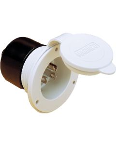 Parkpower 15Amp 125V Straight Blade Wht. Pkp 150Bbiwrv