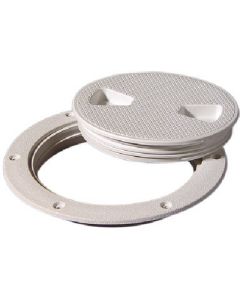 Tempress Screw Out Deck Plate 6In White Tep 43130