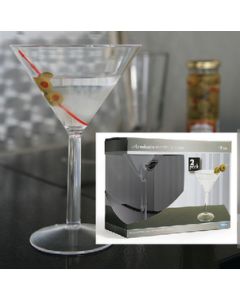 Camco Martini Glass 10 Oz 2/Pk CAC 43901