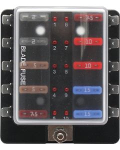 COLE HERSEE SD ATO LED FUSE HOLDER 10-WAY COL 880023BP