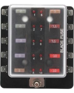 COLE HERSEE SD MINI LED FUSE HOLDER 10-WAY COL 880026BP