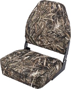 Camouflage High-Back Fold-Down Seat Real Tree Max 5 WIS-8WD617PLS733