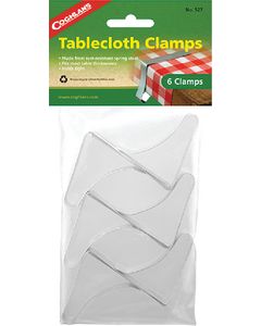 Coghlans Steel Table Cloth Clamps Pkg/6 CGL 527