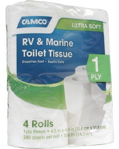 Camco_Marine Toilet Tissue 1Ply 4/Pk 250 CRV-40276