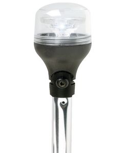 Attwood 2NM LED All-Round Fold-Down Light with Lightarmor Base & Aluminum Pole ATT-5550PA207