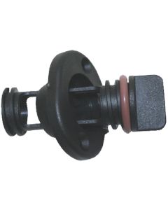 T-H Marine Drain Plug-Screw Type-1  Black THM DP1DP