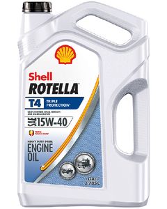 Shell Rotella T Triple-Protection Heavy-Duty Diesel Motor Oil 15W-40 1 Gal. SLL-550045126