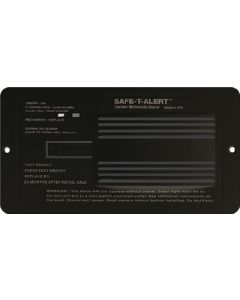 MTI Industries 12V 65 Series Safe-T-Alert Surface Mount RV Carbon Monoxide (CO) Alarm Black MTI-65542PBL