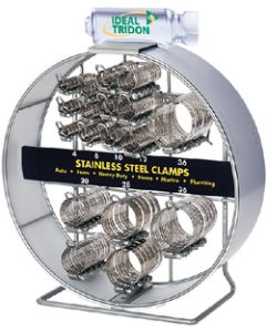 Ideal Hose Clamps Display 1/2In 250 Pc Assorted IDE 999031674051