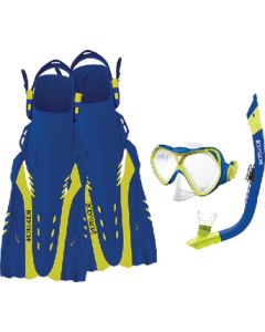 Body Glove Vests SNORKEL SET BLUE/CITRON L/XL BGV-15038SETBLCITLXL