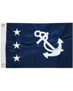 Taylor Flag 12Inx18In Past Commodore TAY 93082