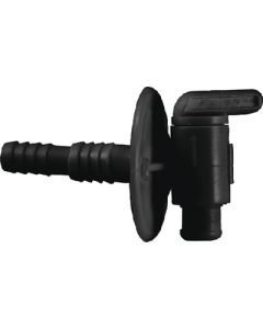 JR PRODUCTS DUAL BARBED DRAIN COCK BLACK 04-62415