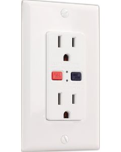 JR Products GFCI Electrical Outlet White JRP-15005