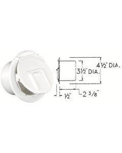JR Products Round Elect Cable Hatch W/Bk JRP 3701A