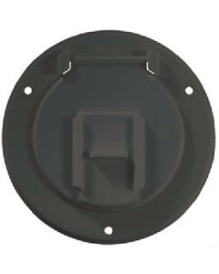 RV Designer Basic Cable Hatch Round Black RVD B123