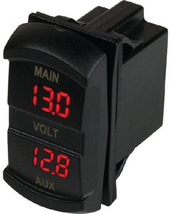 Cobra Dual Voltmeter Rocker Switch Style SDG-4216361