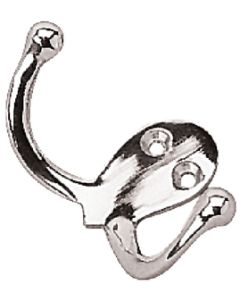 Sea-Dog Line Chrome Brass Double Coat Hook SDG 6715101