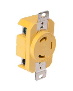 Marinco 305CRR 30A Receptacle - Yellow - 125V 305CRR
