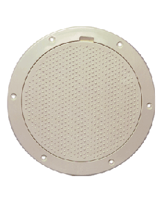 Beckson 6" Non-Skid Pry-Out Deck Plate - Beige