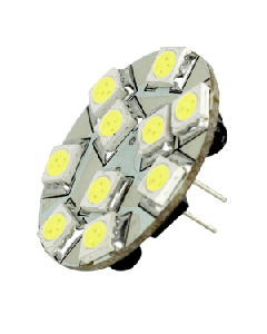 Lunasea G4 10 Back Pin LED Light Bulb - 12VAC or 10-30VDC/2W/140 Lumens - Warm White LLB-21UW-21-00