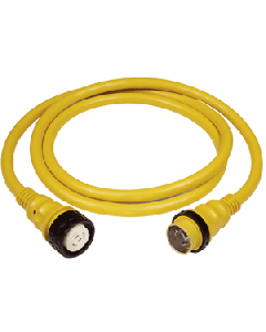 Marinco 50Amp 125/250V Shore Power Cable - 25' - Yellow 6152SPP-25