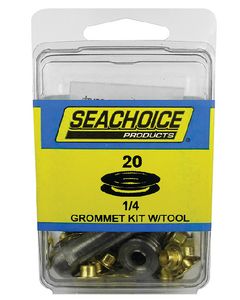 Seachoice 1/4 GROMMET KIT W/TOOL 20/PK SCP-59996