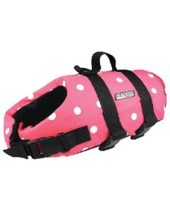 Seachoice Products Dog Vest Pink Polka Xxs To 6Lb SCP 86360