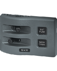 Blue Sea 4303 WeatherDeck&reg; 12V DC Waterproof Switch Panel - 2 Position