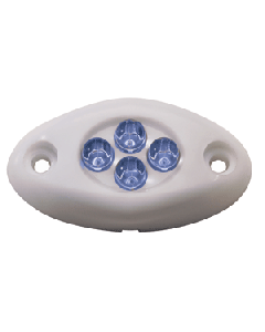 Innovative Lighting Courtesy Light - 4 LED Surface Mount - Blue LED/White Case 004-2100-7
