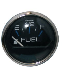 Faria Chesapeake Black Ss 2" Fuel Level Gauge (E-1/2-F)