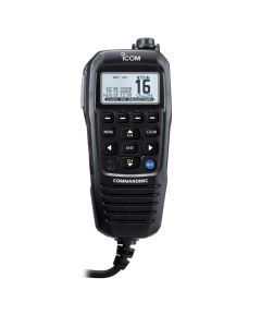 Icom Commandmic Iv With White Backlit Lcd In Black