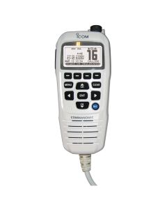 Icom Commandmic Iv With White Backlit Lcd In Super White