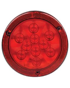 FULTYME RV LED TAIL RND 10 LEDS RFLX RED 1153