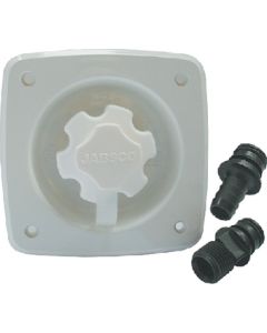 Jabsco 44412-1045 White 90&deg; Port Flush 45 PSI Water Pressure Regulator JAB-444121045