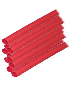 Ancor Heat Shrink Tubing 1/4" X 6" Red 10 Pack 16-10 Awg