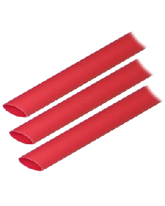 Ancor Heat Shrink Tubing 1/2" X 3" Red 3 Pack 8-4 Awg