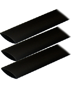 Ancor Heat Shrink Tubing 1" X 3" Black 3 Pack 2-4/0 Awg
