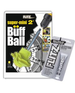 Flitz Buff Ball Super Mini 2" With 1.76 Oz Tube Flitz Polish
