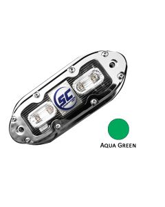 Shadow-Caster Aqua Green 4  Led Underwater Light W/20 Ft