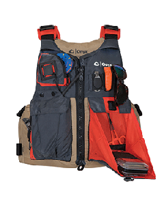 Onyx Kayak Fishing Vest - Adult Oversized - Tan/Grey 121700-706-005-17
