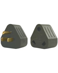 Voltec Industries 30Amp Female-15Amp Male Triangle Adapter VTC 1600550