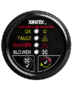 Xintex Gasoline Fume Detector & Blower Control w/Plastic Sensor - Black Bezel Display G-1BB-R