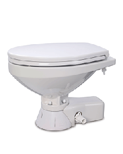 Jabsco Quiet Flush Raw Water Toilet - Compact Bowl - 12V 37245-3092